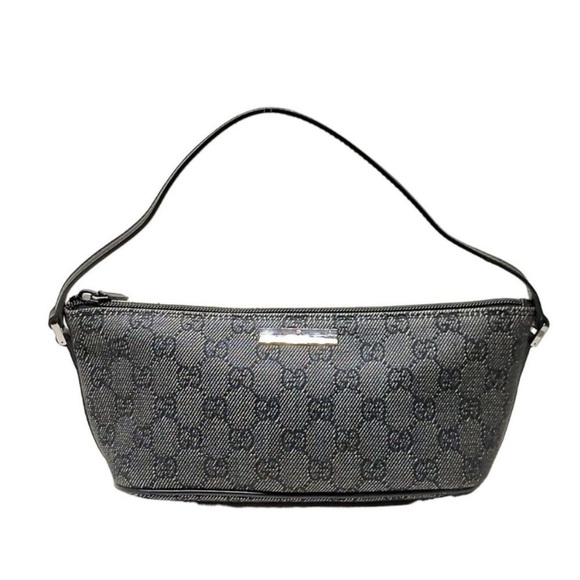 Gucci Mini Black Canvas Boat Bag - Picture 1 of 12